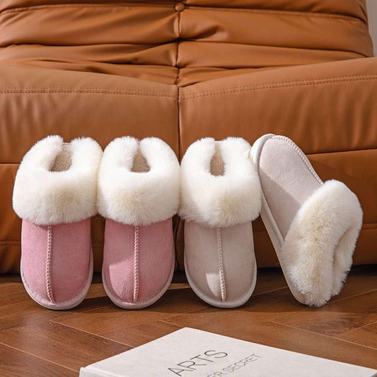 Warm Anti-Skid Flat Fur Slippers