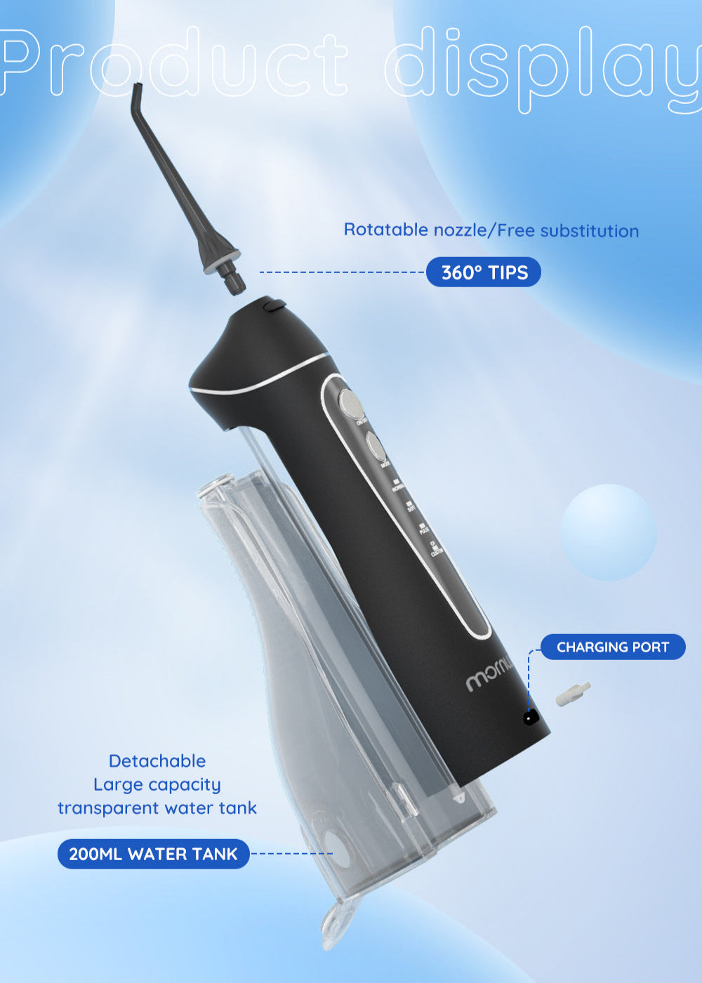 Electric Tooth Flosser USB Rechargeable
